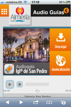 Web móvil y audioguia de la Iglesia de San Pedro de Almería